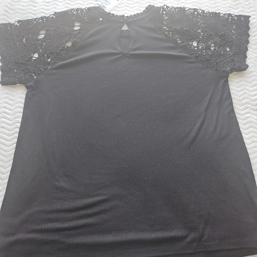 Torrid Black Lace Sleeve Blouse - Picture 4 of 5
